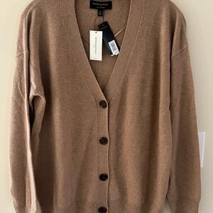 BANANA REPUBLIC 100% CASHMERE WOMENS CARDIGAN CASUAL CHIC OFFICE WEAR - NWT - M